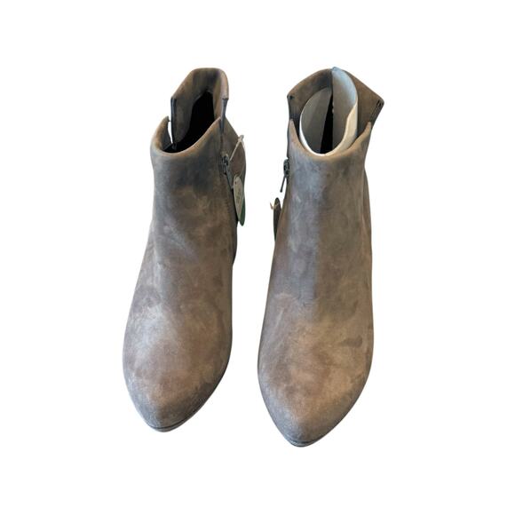 Paul Green Suave Fango Suede High Heel Ankle Boots Almond Toe Size 8.5 NWB - Picture 5 of 12